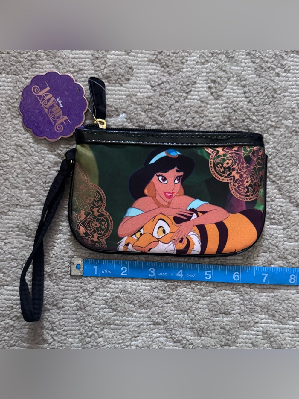 Disney Jasmine Wristlet Clutch - Green, Black & Gold